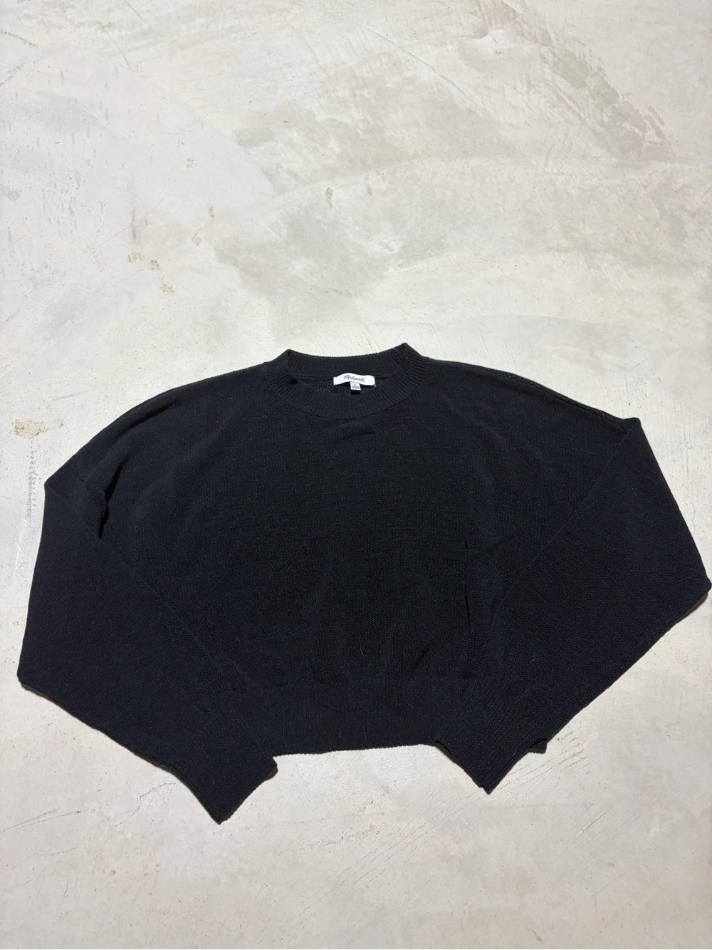 Madewell Black Crewneck Women's Sweater large
